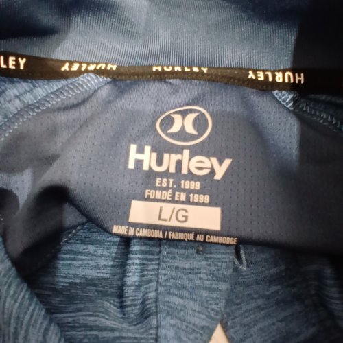 MEN'S HURLEY POLO SHIRT - LARGE - BLUE (STYLE: 1671290) image 2