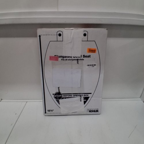 KOHLER BREVIA ELONGATED TOILET SEAT - FITS BOWLS 18-5/8" - WHITE - (MODEL: ‎1408240) image 2