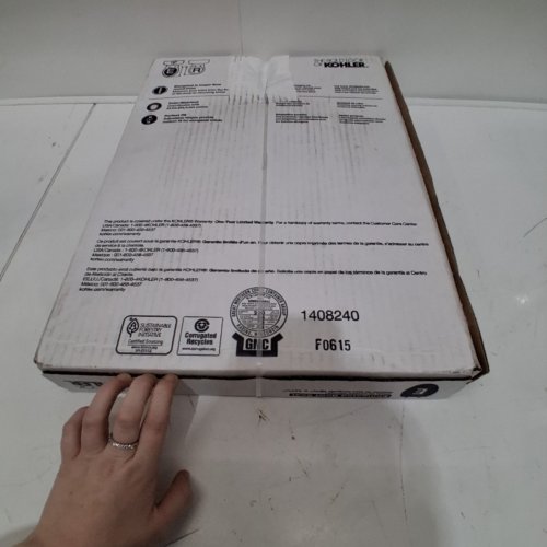 KOHLER BREVIA ELONGATED TOILET SEAT - FITS BOWLS 18-5/8" - WHITE - (MODEL: ‎1408240) image 4