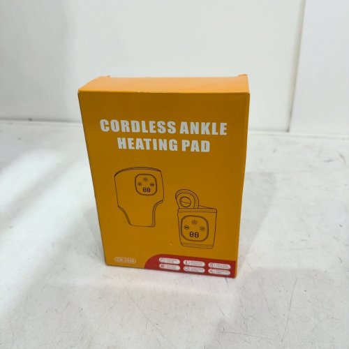CORDLESS RECHARGEABLE ANKLE MASSAGER WITH HEAT AND VIBRATION - GREY (MODEL: CH-1616) image 3