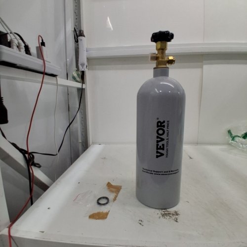 REFILLABLE ALUMINUM CO2 TANK - GAS CYLINDER FOR BEER BREWING - 5LBS - GREY (MODEL: 5LBS) image 2