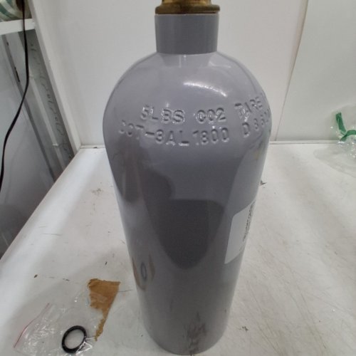 REFILLABLE ALUMINUM CO2 TANK - GAS CYLINDER FOR BEER BREWING - 5LBS - GREY (MODEL: 5LBS) image 4