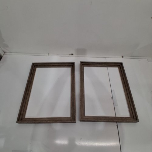 2PK RAISED PICTURE FRAME WITHOUT MAT - 12" X 16" - BROWN image 2