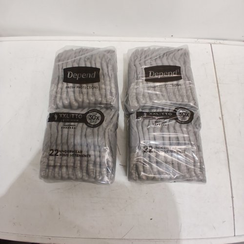 44PK DEPENDS MAXIMUM ABSORBENCY - XXL 55"-64" WAIST - GREY image 2
