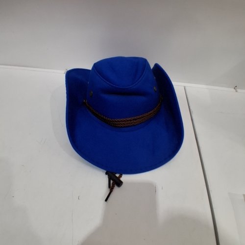 COWBOY HAT - OSFM - BLUE/BROWN image 2