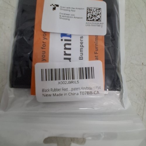 16PK ADHESIVE RUBBER FEET UMPER PADS FOR ELECTRONICS - BLACK image 2