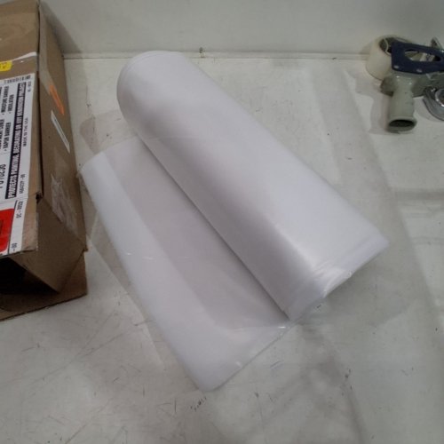 EXTRA HEAVY DUTY PLASTIC SHEETING - 10FT X 25FT - CLEAR image 2