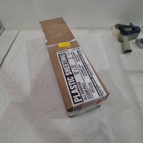 EXTRA HEAVY DUTY PLASTIC SHEETING - 10FT X 25FT - CLEAR image 3