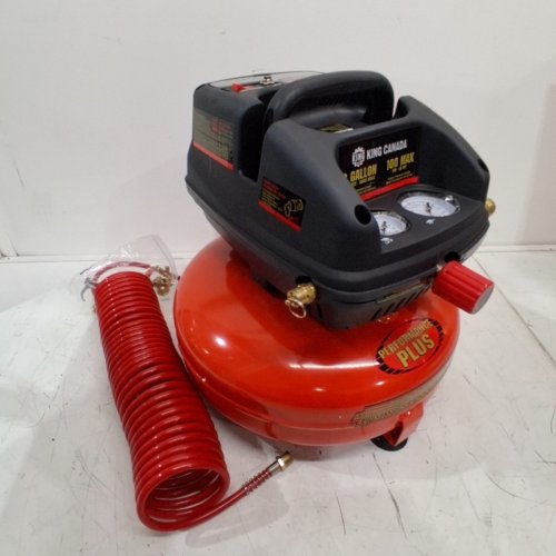 KING CANADA OIL-FREE AIR COMPRESSOR KIT - 3GAL - RED (MODEL: 8438) image 3