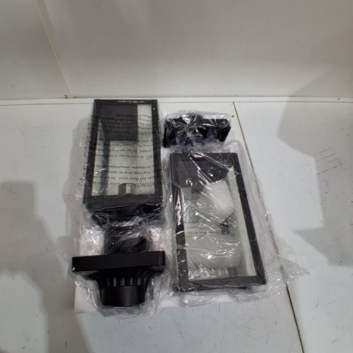 2PK MYHXQ MODERN WATERPROOF OUTDOOR POST LIGHTS WITH PIER MOUNT BASE - 60W -6.25" X 6.25" X 14.5"- BLACK-(MODEL:PL106B-BK) image 2