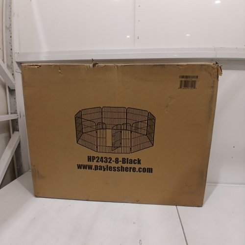 BESTPET 8-PANEL HEAVY DUTY PET PLAYPEN - OUTDOOR OR INDOOR EXERCISE PEN FOR PETS, DOGS - 24" X 32" EACH - BLACK (MODEL: HP2432-8-BLACK) image 4