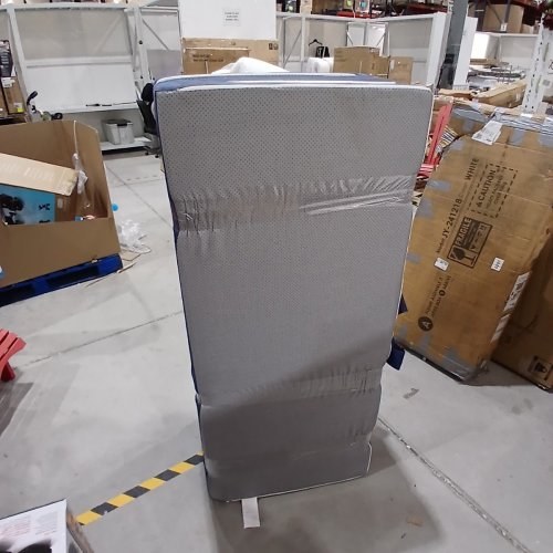 FOAM TRI-FOLD MATTRESS - QUEEN - 58" X 78" X 6" - WHITE / BLUE (ITEM: MG-SZD6-IN01) image 7