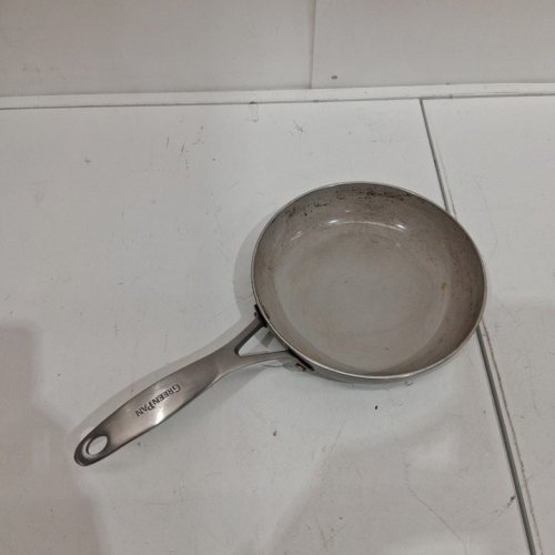 GREENPAN VENICE PRO STAINLESS STEEL CERAMIC NONSTICK FRYING PAN - 8"- GREY (MODEL: CC002239-002) image 2