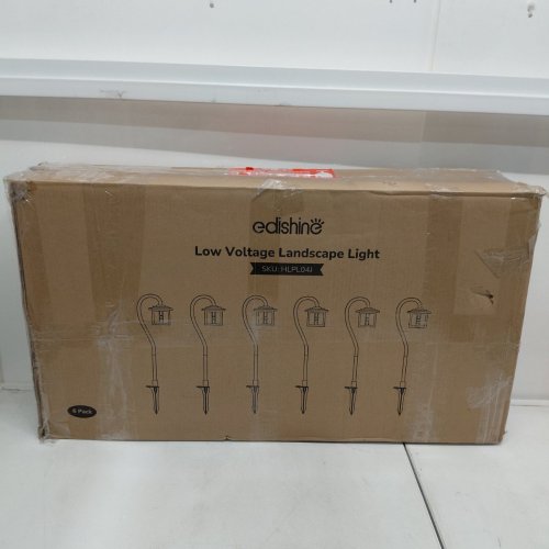 6PK EDISHINE LOW VOLTAGE LANDSCAPE LIGHTS - BLACK (MODEL: HLPL04J) image 5