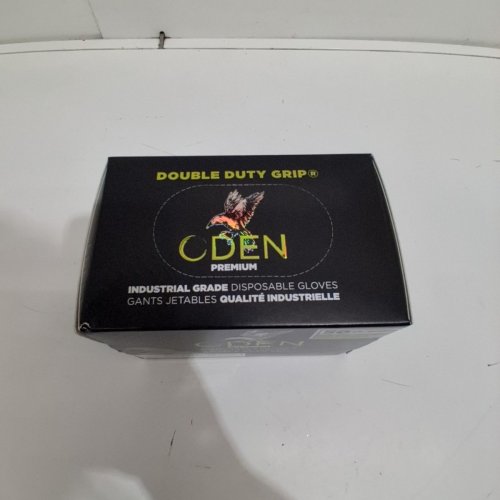50PK ODEN INDUSTRIAL GRADE HEAVY DUTY 8MIL DISPOSABLE NITRILE GLOVES - ONE SIZE FITS MOST - BLACK (MODEL: HG-3685) image 4