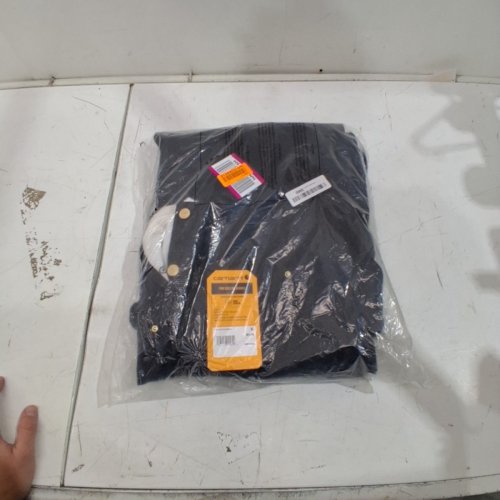MEN'S CARHARTT LOOSE FIT FIRM DUCK BIB OVERALLS - 38W X 36 L - BLACK - (STYLE: 106671) image 2