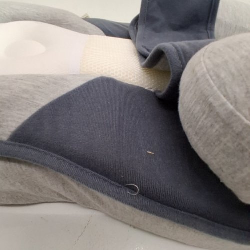 NEWBORN ANTI-REFLUX WEDGE PILLOW - 0-24 MONTHS - GREY / NAVY (MODEL: LOUNGER-1) image 5