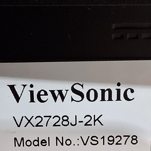VIEWSONIC 2K QHD 1440P FAST IPS GAMING MONITOR - 180HZ, 0.5MS - 27" - BLACK (MODEL: VX2728J-2K / VS19278) image 8