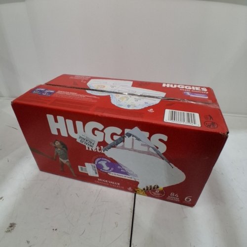84PK HUGGIES LITTLE MOVERS DISPOSABLE BABY DIAPERS - SIZE 6 image 2