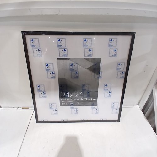 AMERICANFLAT FLOATING PICTURE FRAME - 24" X 24" - CLEAR/BLACK image 2