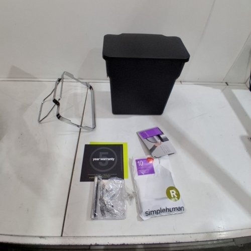 SIMPLEHUMAN 10L IN-CABINET GARBAGE CAN - BLACK image 2