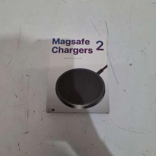 2PK MAGEASE MAGNETIC WIRELESS CHARGER - CHARGING PAD COMPATIBLE WITH IPHONE, AIRPODS 3/2/PRO, WITH USB-C CABLE AND USB-A CONVERTER -BLACK (MODEL: HYS07) image 3
