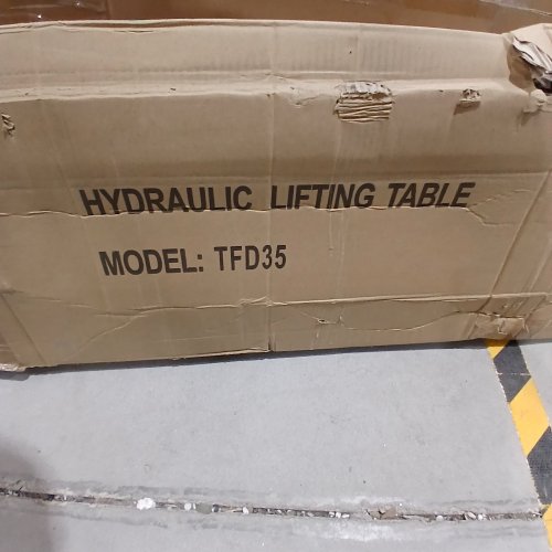 HYDRAULIC MANUAL LIFT CART TABLE - 36" X 20" LIFT HEIGHT 59" - 77OLBS WEIGHT CAPACITY - YELLOW (MODEL: TFD35) image 2