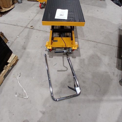 HYDRAULIC MANUAL LIFT CART TABLE - 36" X 20" LIFT HEIGHT 59" - 77OLBS WEIGHT CAPACITY - YELLOW (MODEL: TFD35) image 4
