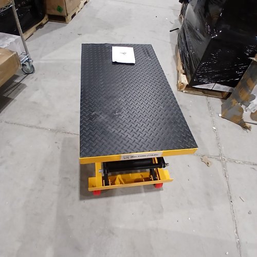 HYDRAULIC MANUAL LIFT CART TABLE - 36" X 20" LIFT HEIGHT 59" - 77OLBS WEIGHT CAPACITY - YELLOW (MODEL: TFD35) image 6