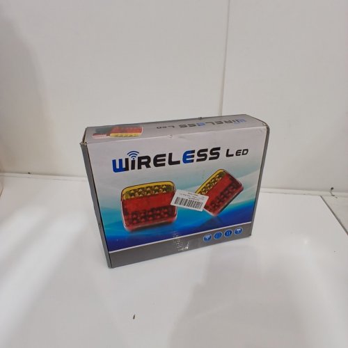 2PK ECOMAID WIRELESS LED MAGNETIC TRAILER LIGHTS - 100FT RANGE - RED/YELLOW image 4