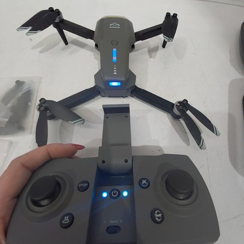 AMETA S20 LITE FOLDABLE 360° FLIPS BRUSHLESS MOTOR DRONE WITH CAMERA - 4 K; 3.7 V 1600 MAH - BLACK (MODEL: S20 LITE) image 3