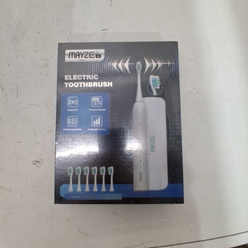 MAYZE ULTRASONIC 5 MODES & 3 INTENSITY LEVELS ELECTRIC TOOTHBRUSH - BLACK (MODEL: MG01501) image 2