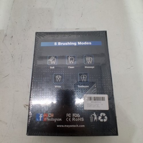 MAYZE ULTRASONIC 5 MODES & 3 INTENSITY LEVELS ELECTRIC TOOTHBRUSH - BLACK (MODEL: MG01501) image 3