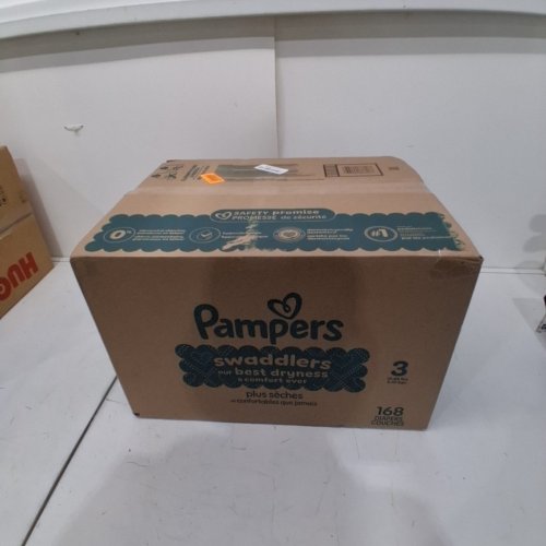 168PK PAMPERS SWADDLERS DISPOSABLE DIAPERS - SIZE 3 - (16-28LBS) image 2