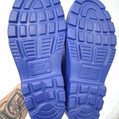 KID'S EVERWEAR RAIN BOOTS - 9-10 - BLUE image 3