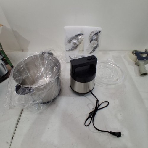 PROFESSIONAL STAINLESS STEEL ELECTRIC FOOD CHOPPER 1200W, 120 V - 6 L - BLACK image 3