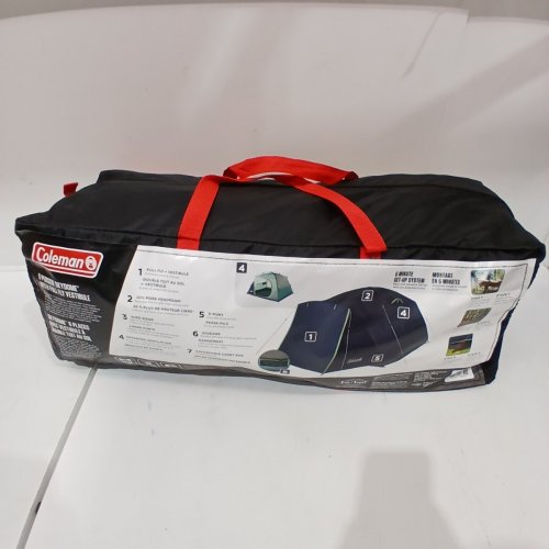 COLEMAN 6 PERSON SKYDOME TENT WITH FULL FLY VESTIBULE - 7FT X 5FT - GREY / BLUE NIGHTS image 6