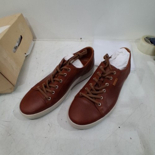 ECCO MEN'S SOFT 7 CLASSIC SNEAKER COGNAC - 12-12.5 - BROWN (STYLE: 430004) image 3