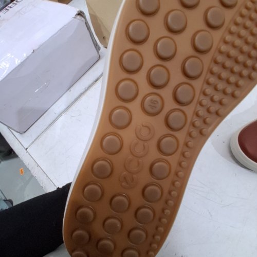 ECCO MEN'S SOFT 7 CLASSIC SNEAKER COGNAC - 12-12.5 - BROWN (STYLE: 430004) image 5