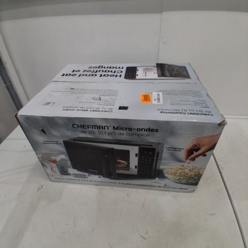 CHEFMAN COUNTERTOP MICROWAVE OVEN - 0.7CU.FT - BLACK (MODEL: RJ55-7-V2-CA) image 5