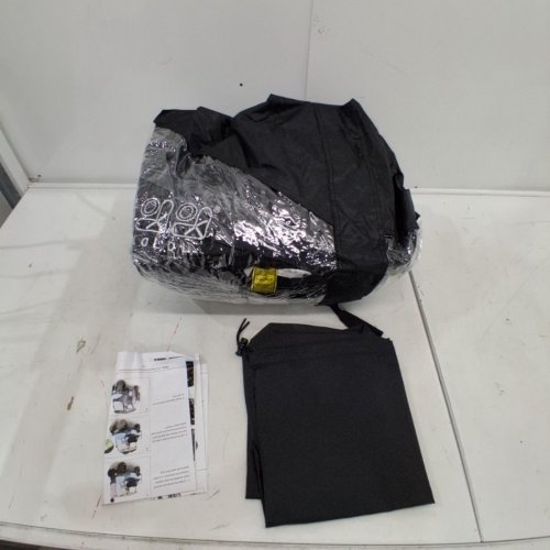 10L0L WATERPROOF DRIVING ENCLOSURE FOR GOLF CARTS - FITS ROOFS WITHIN 57.5" ONLY - BLACK/CLEAR (MODEL: ACC-F55-B-SZ) image 2