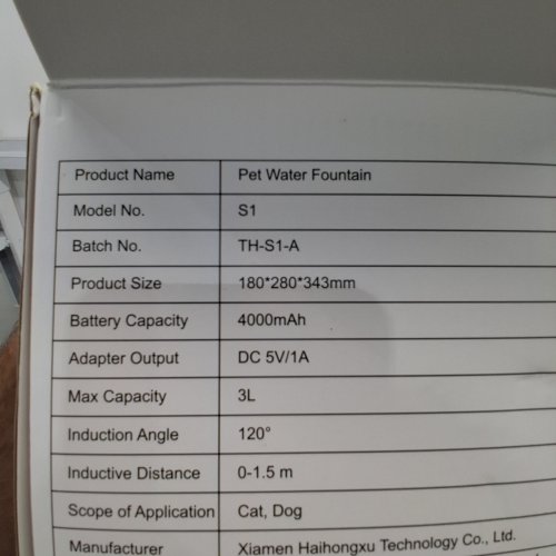 DWARFUARM PET WATER FOUNTAIN - 3L, 4000MAH - BLACK (MODEL: S1) image 4