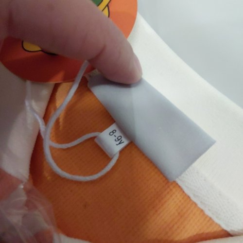 JAIN GOLF POLO SHIRT - 8-9 Y - ORANGE / WHITE image 2