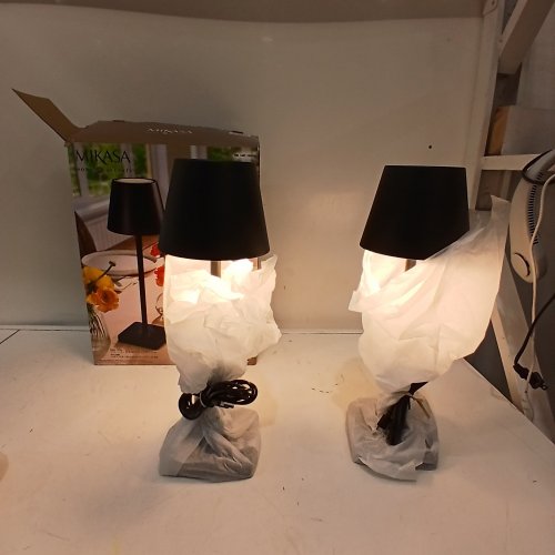 2PK MIKASA TOUCH CONTROL LED LAMP WITH 3 LIGHT SETTINGS - 12" - BLACK (MODEL: 1835518) image 2