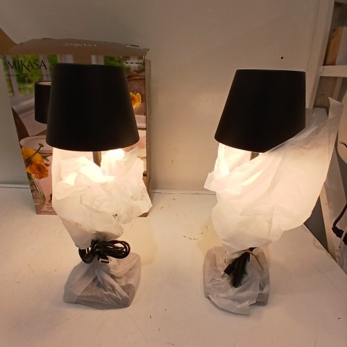 2PK MIKASA TOUCH CONTROL LED LAMP WITH 3 LIGHT SETTINGS - 12" - BLACK (MODEL: 1835518) image 3
