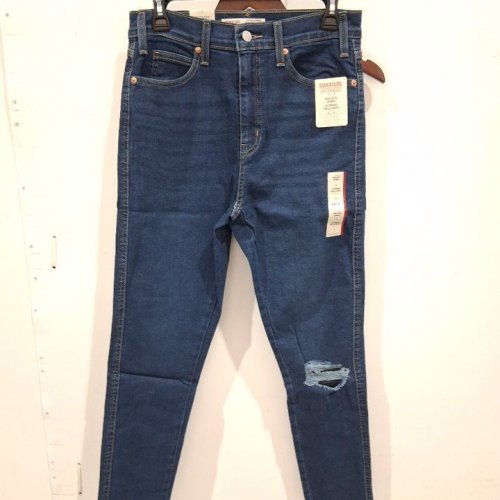 WOMEN'S LEVI SIGNATURE HERITAGE HIGH-RISE SKINNY JEANS - 6 - BLUE image 2