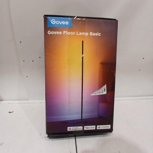 GOVEE RGBIC SMART CORNER FLOOR LAMP WITH REACTIVE MUSIC MODE - WORKS WITH ALEXA AND GOOGLE HOME - 80+ DYNAMIC SCENES - BLACK (MODEL: H6076A) image 5