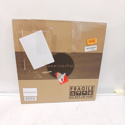 AMERICANFLAT PICTURE FRAME WITH POLISHED PLEXIGLASS HORIZONTAL AND VERTICAL DISPLAY FORMAT - 15" X 15" - BLACK image 3