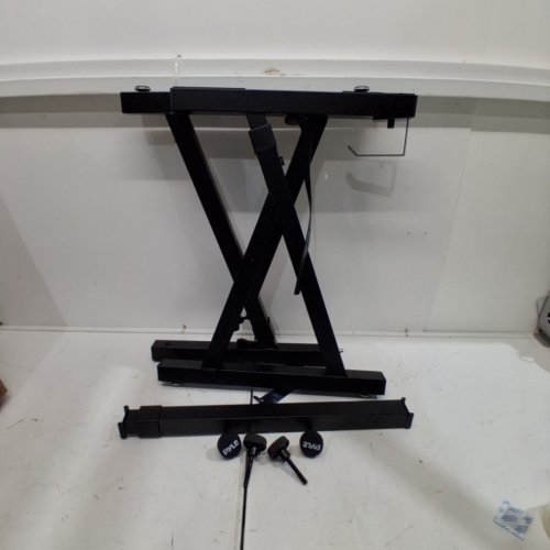 PYLE HEIGHT ADJUSTABLE HEAVY DUTY KEYBOARD STAND - 20"-34" X 20" - BLACK (MODEL: PKST38.5) image 2
