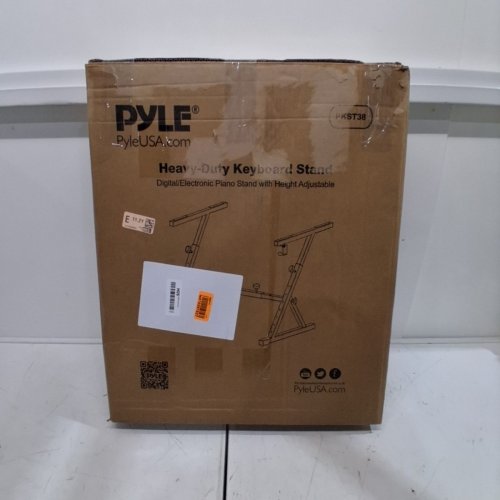 PYLE HEIGHT ADJUSTABLE HEAVY DUTY KEYBOARD STAND - 20"-34" X 20" - BLACK (MODEL: PKST38.5) image 4